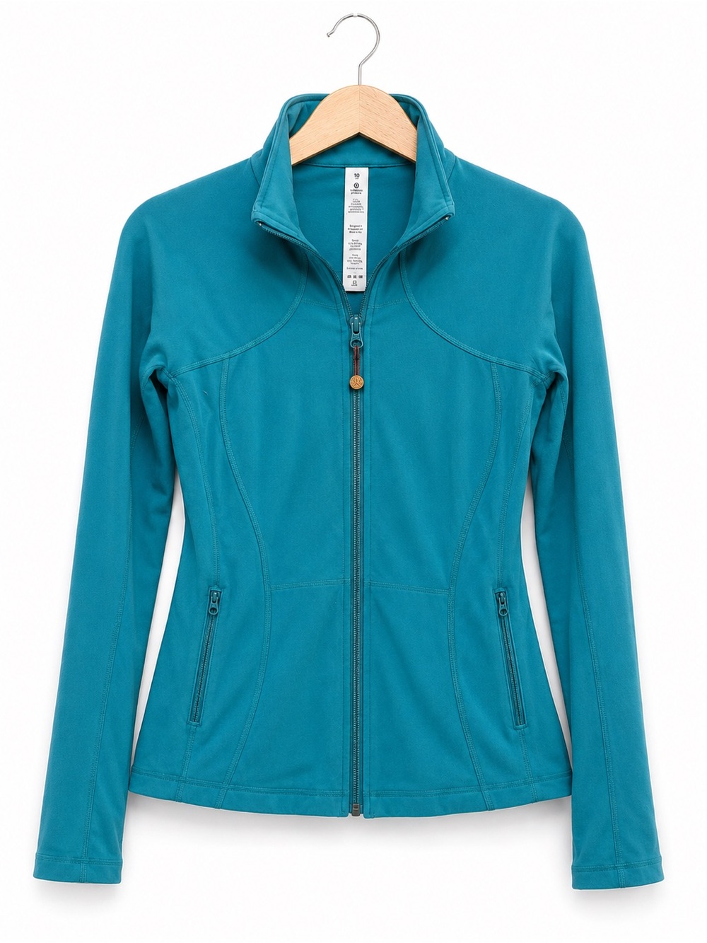 Lululemon Teal Full Zip Athletic Jacket Size 10 Running Yoga Training